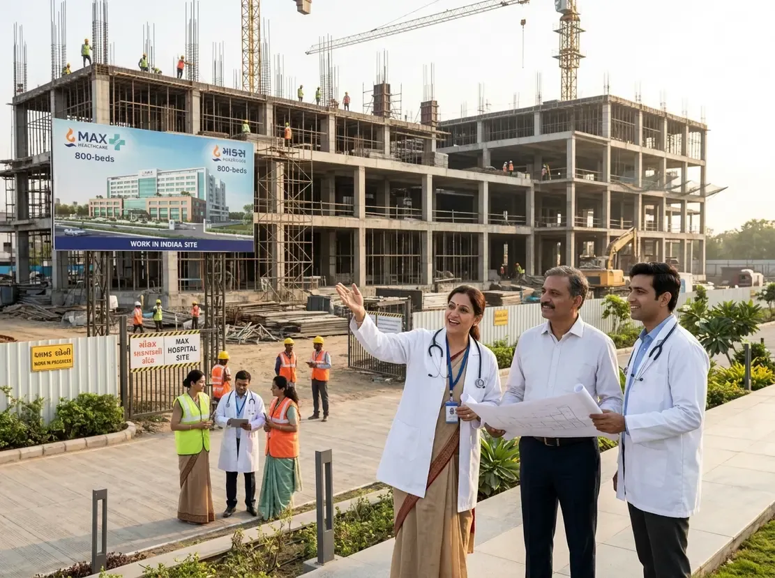 Max Healthcare to Build Massive 800-Bed Gujarat Hospital