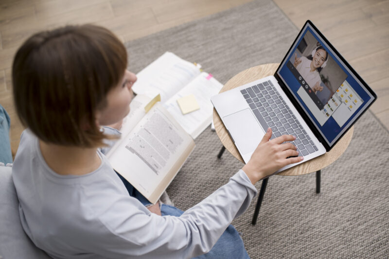 Doctor taking an online cardiology course to build core cardiology skills