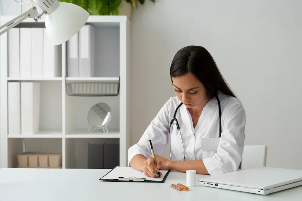 Indian doctor preparing for PLAB exam to start a career in the UK healthcare system