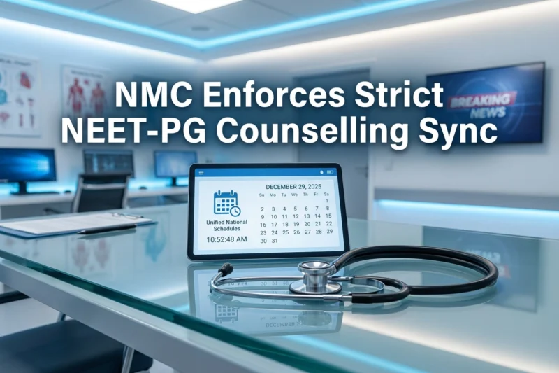 NMC Enforces New NEET-PG Counselling Schedule for States