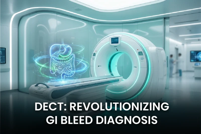 DECT: Why Virtual Non-Contrast is Safer for GI Bleeding