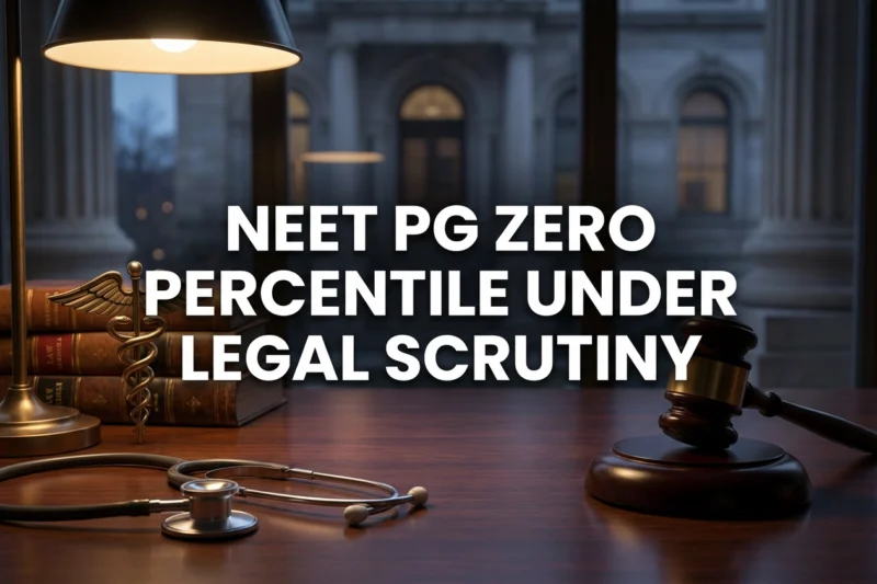 The Merit vs. Vacancy Debate: Challenging the NEET-PG Cut-off