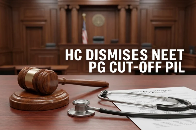 HC Dismisses Challenge to NEET-PG -40 Cut-off: What it Means