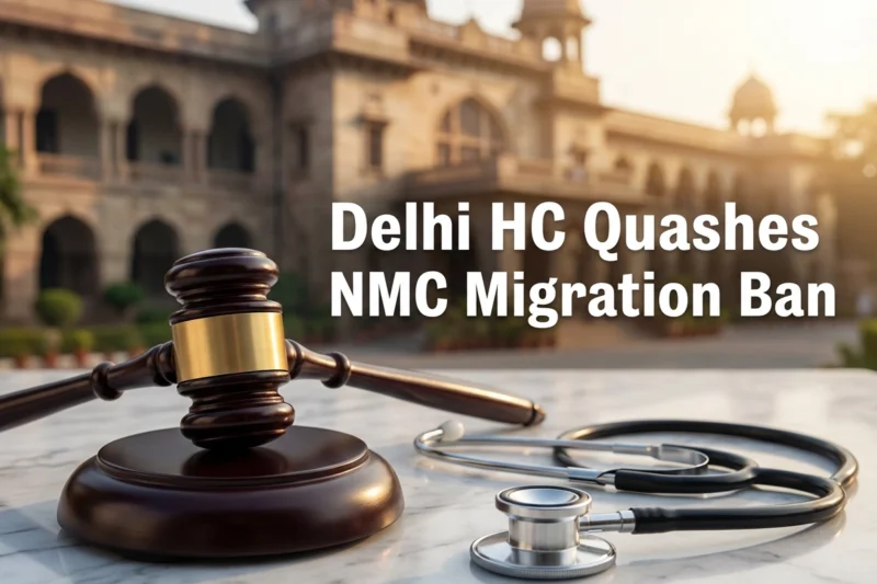 Landmark HC Verdict Quashes NMC’s Blanket MBBS Migration Ban