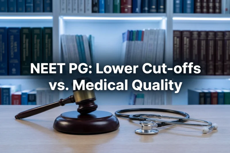 Does NEET-PG cut-off reduction impact education quality?