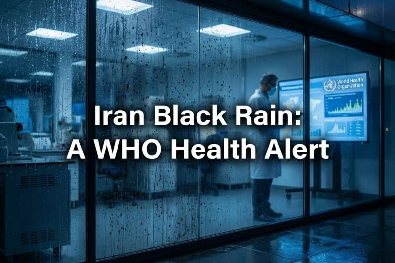 WHO Warns of Toxic ‘Black Rain’ and Respiratory Dangers