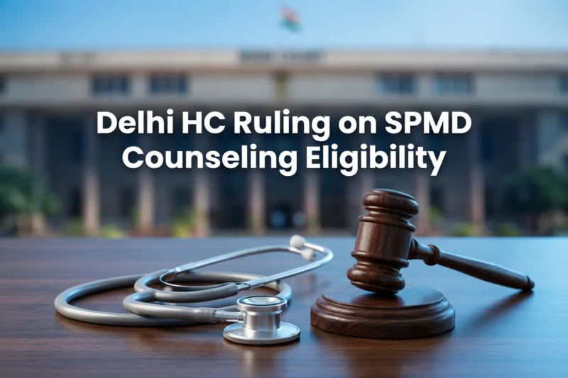 Delhi HC Rules on NEET-PG SPMD Counselling Eligibility